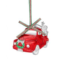 Newbridge Silverware Christmas Home Red Car Christmas Decoration